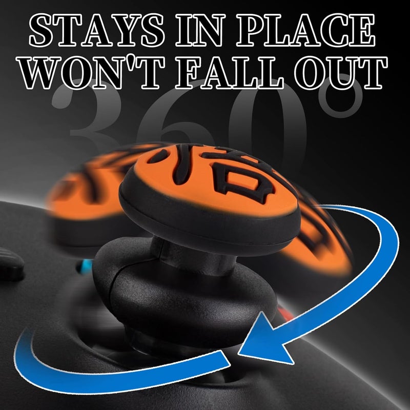 PlayRealm NO Falling Off Thumbstick Extender x 2 & Thumb Grip x 4 for xbox series & xbox one Controller (Goku) - Image 3